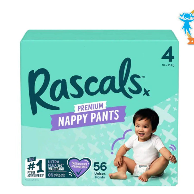 Medium Aquamarine Rascal Jumbo Diaper Pants Size 4 56 Pcs PEEKABOO EXPERIENCE STORE jumbosize4.webp Baby and Toddler Toys