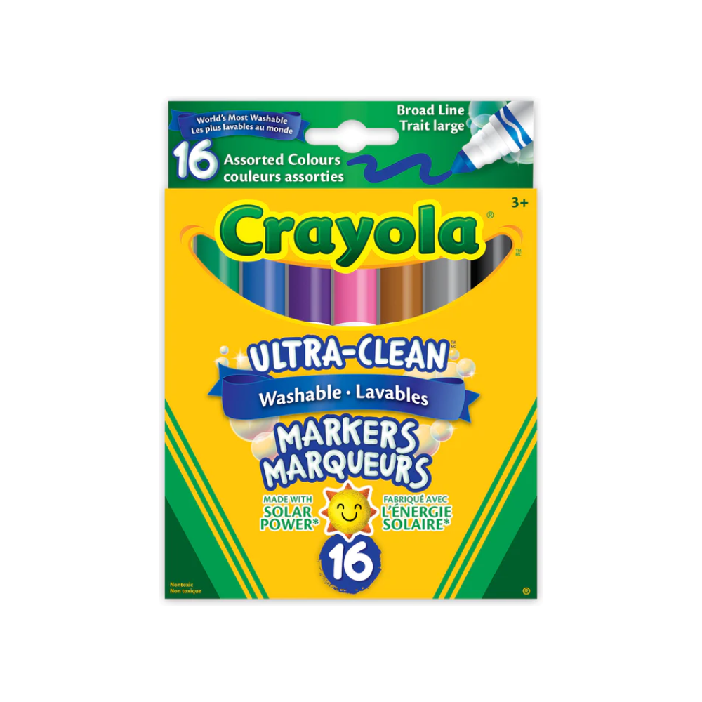 Sea Green 16 Colour Non Toxic Markers Toyzoona large_95263-Crayola-145-56-7916-Art-Markers-Crayons-Coloured-Pencils-Crayola-Colossal-Washable-Broad-Line-Markers-16-Colours-177741.png Stationary, Arts and Crafts