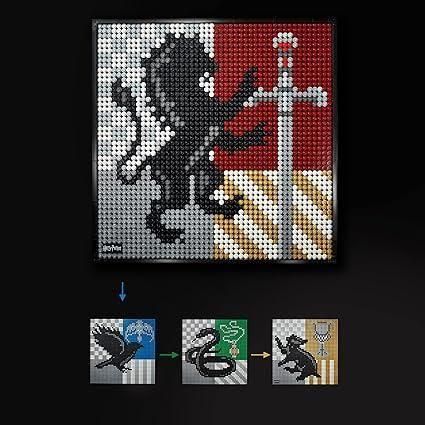Dark Gray LEGO Art Harry Potter Hogwarts Crests 31201 - Display Art Toyzoona lego-31201-harry-potter-hogwarts-crests-toyzoona-3.jpg Building and Construction