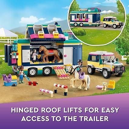 Dark Gray LEGO Friends Horse Show Trailer 41722 - Competition Ready Set THE DREAM FACTORY lego-41722-horse-show-trailer-toyzoona-3.jpg Building and Construction
