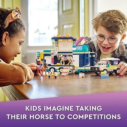 Gray LEGO Friends Horse Show Trailer 41722 - Competition Ready Set THE DREAM FACTORY lego-41722-horse-show-trailer-toyzoona-4.jpg Building and Construction