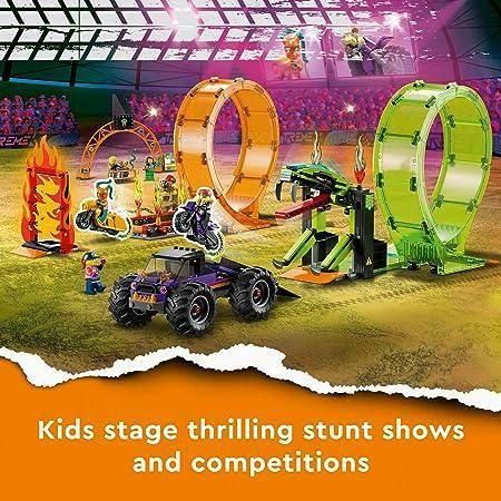 Chocolate LEGO City Double Loop Stunt Arena 60339 - Extreme Action Set THE DREAM FACTORY lego-double-loop-stunt-arena-60339-toyzoona-3.jpg Building and Construction