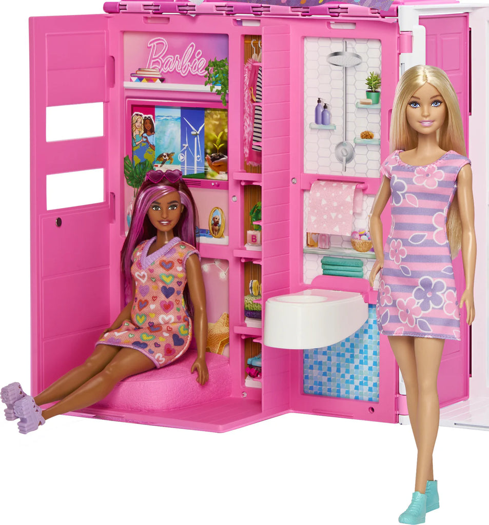Pale Violet Red Barbie Getaway Doll House With Doll HALSON ENTERPRISE matlhrj77_2.webp Dolls and Accessories