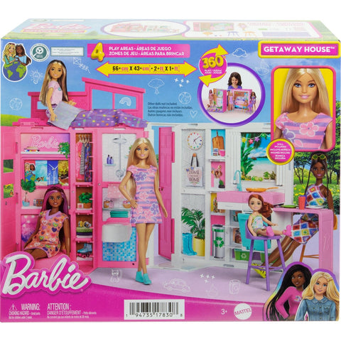 Dark Gray Barbie Getaway Doll House with Doll – Portable home set for creative adventures HALSON ENTERPRISE matlhrj77.jpg Dolls and Accessories