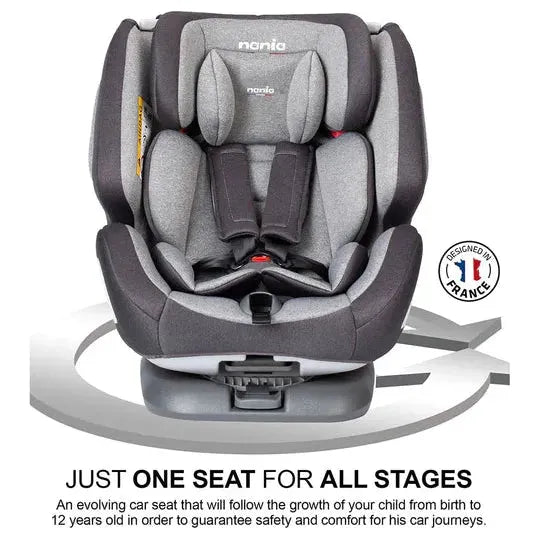 Nania One 360 Rotation Car Seat Grey – Toyzoona