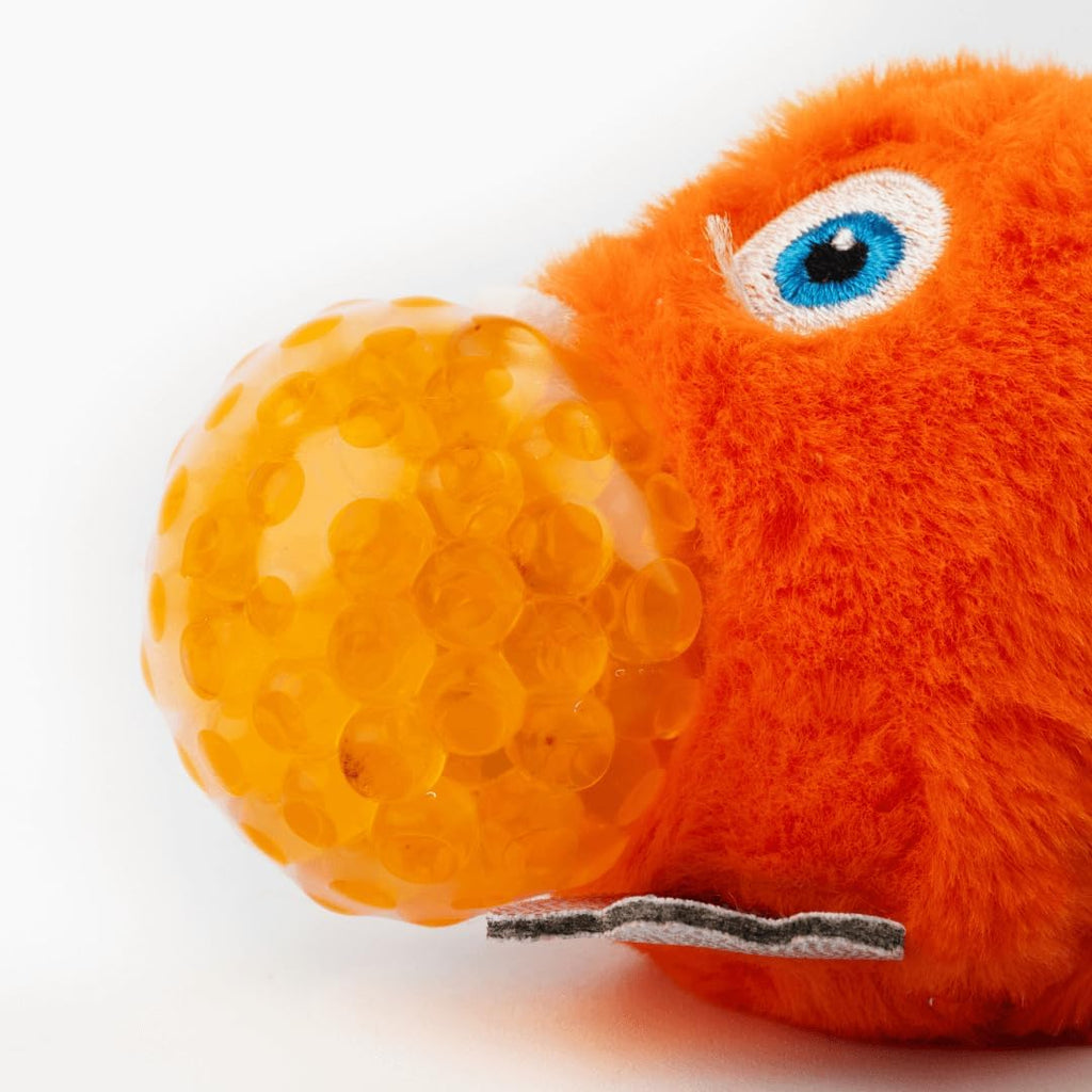 Beige Monster Squishy Toys with Beads - Plush Stress Relief Ball & Sensory Toys for Girls & Boys - 8x8x10cm - Ages 5+ - Orange HALSON ENTERPRISE o2.jpg Plush Toys