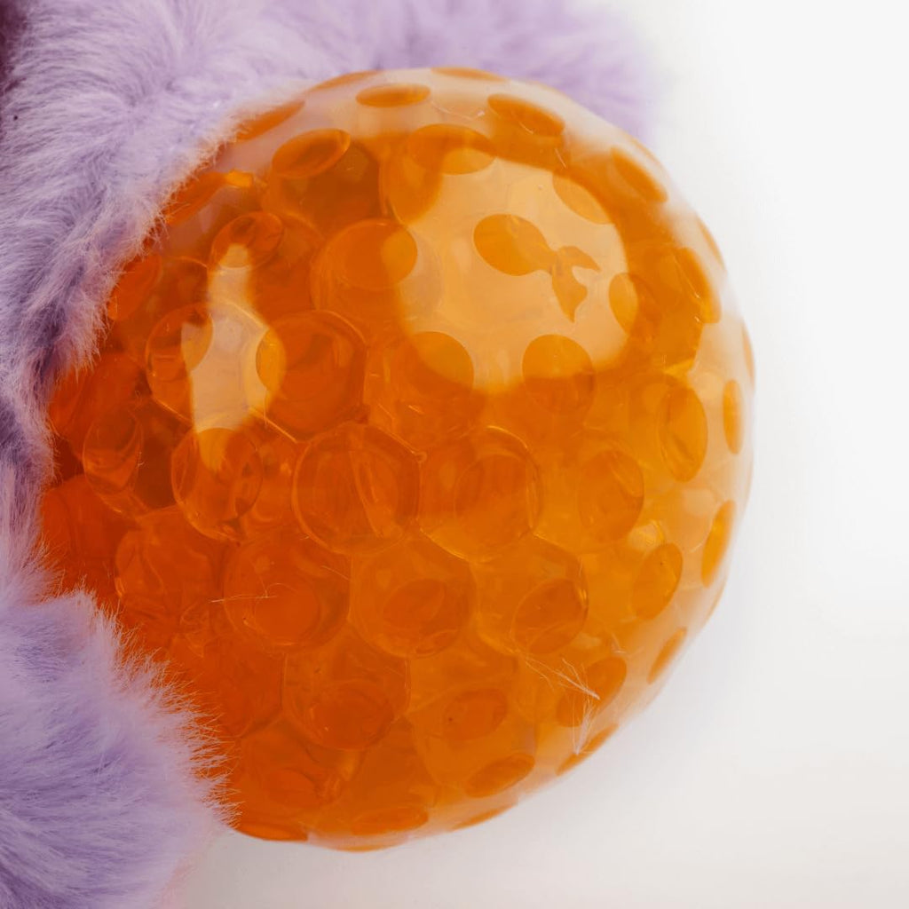 Lavender Monster Squishy Toys with Beads - Plush Stress Relief Ball & Sensory Toys for Girls & Boys - 8x8x10cm - Ages 5+ - Purple HALSON ENTERPRISE p3.jpg Plush Toys