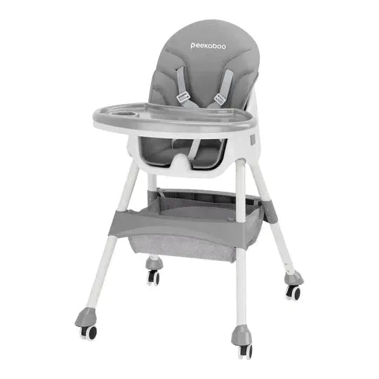 Dark Gray Peekaboo 2 In 1 Comfy High Chair Grey Toyzoona peekaboo-2-in-1-comfy-high-chair-grey-toyzoona-1.webp Infant Toys
