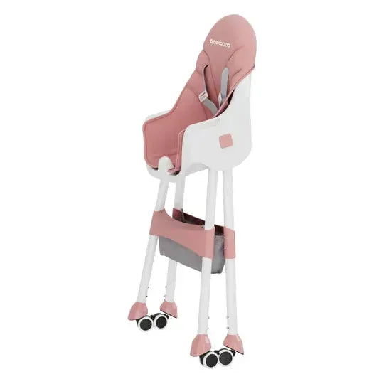Gray Peekaboo Premium High Chair Baby Pink Toyzoona peekaboo-premium-high-chair-baby-pink-toyzoona-1.webp Infant Toys