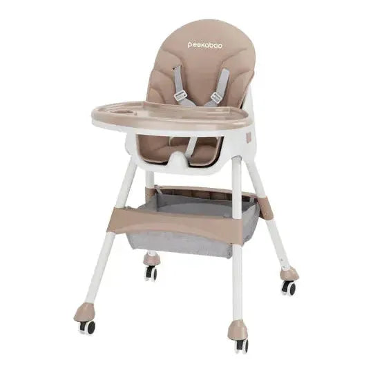 Rosy Brown Peekaboo Premium High Chair Beige Toyzoona peekaboo-premium-high-chair-beige-toyzoona-1.webp Infant Toys