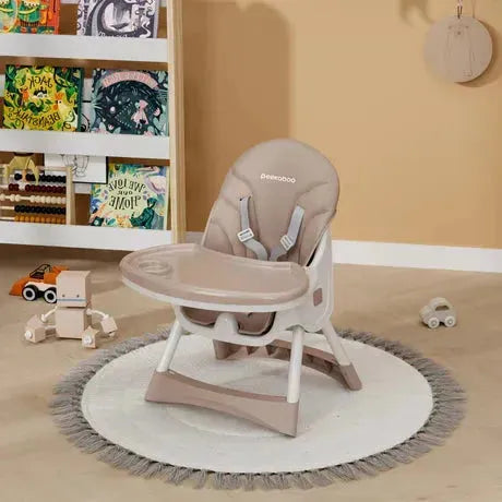 Rosy Brown Peekaboo Premium High Chair Beige Toyzoona peekaboo-premium-high-chair-beige-toyzoona-4.webp Infant Toys