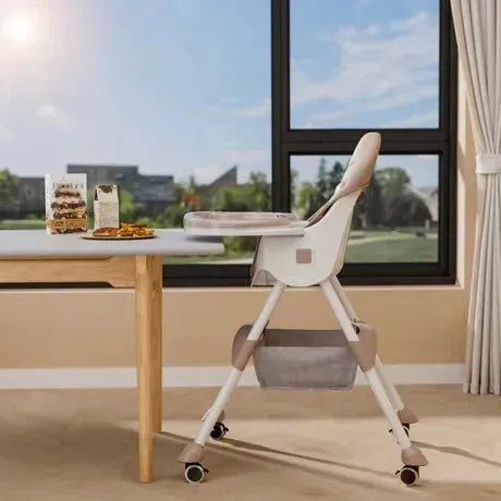 Rosy Brown Peekaboo Premium High Chair Beige Toyzoona peekaboo-premium-high-chair-beige-toyzoona-5.webp Infant Toys