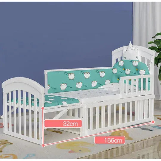 Light Slate Gray Pibi 3 In 1 Rocking Cot Cum Bed White Toyzoona pibi-3-in-1-rocking-cot-cum-bed-white-toyzoona-2.webp Infant Toys