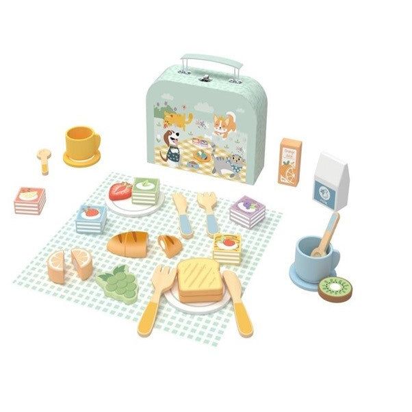 Light Gray Picnic Basket Set TP523 HALSON ENTERPRISE picnicbasket.jpg Outdoor and Active Play