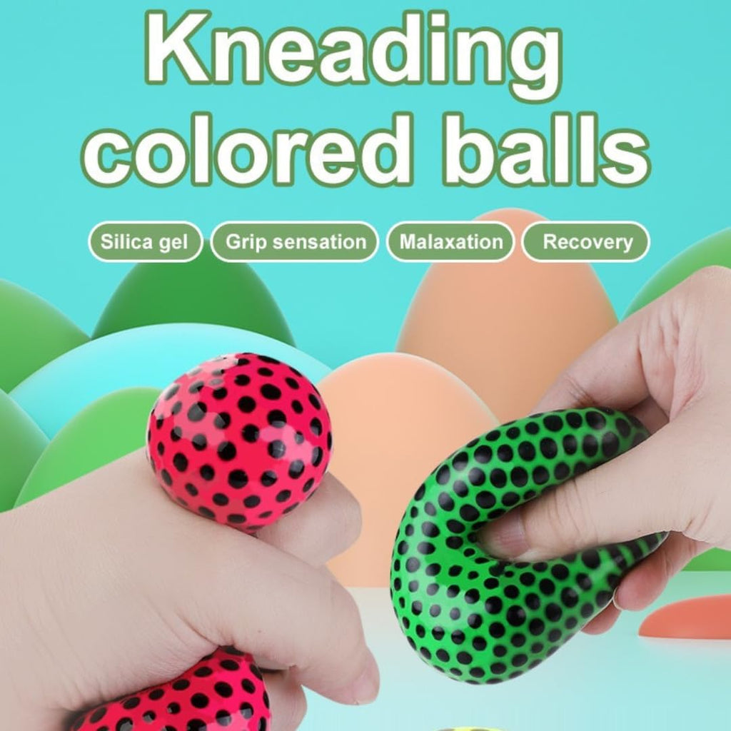 Gray Light Up Squishy Ball Toys for Kids - 5cm Colorful Stress Relief Toy - Soft Silicone Fidget Sensory Ball with LED Lights - Safe, Non-Toxic - Ages 5+ (Red) HALSON ENTERPRISE squish.jpg Arts and Crafts