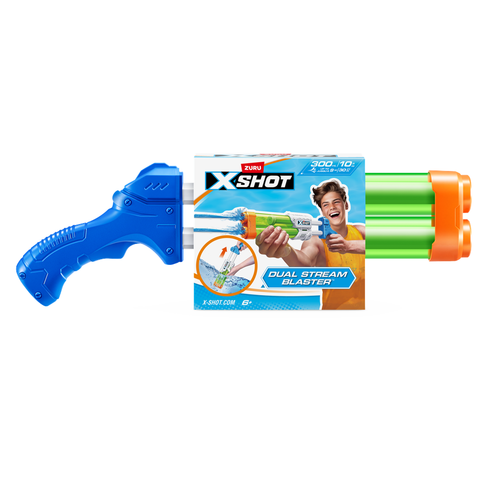 Tan XSHOT Small Dual Stream Water Blaster 118136 by ZURU HALSON ENTERPRISE x-shot-water-warfare-small-dual-stream-blaster.png Action Figures and Play Sets