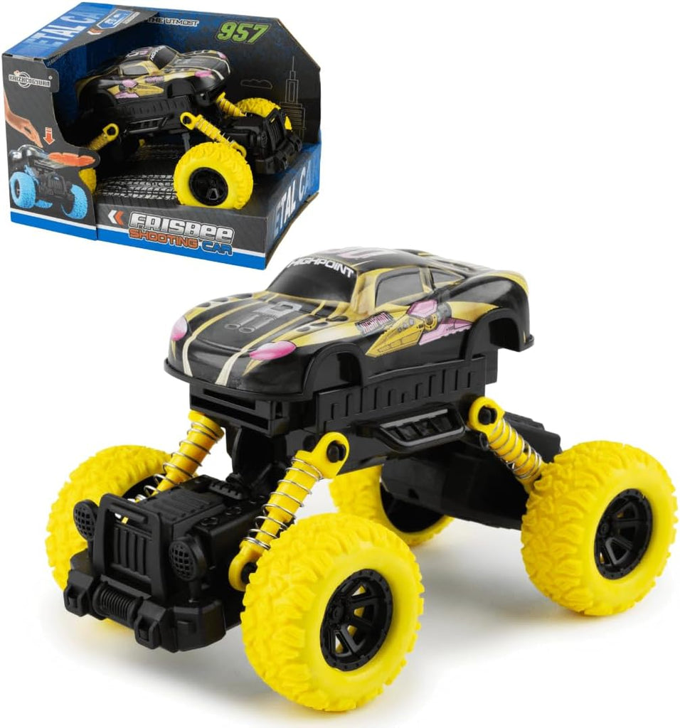 Light Goldenrod Toyzoona Shooting Disc Friction Car Toy - Launching Disc Action Vehicle Car Play - Durable Plastic & Metal Build - Ages 5+ HALSON ENTERPRISE yellow_864536c6-eaf4-4df5-86ba-530d48d8fbd1.jpg Vehicles and Remote Control Toys