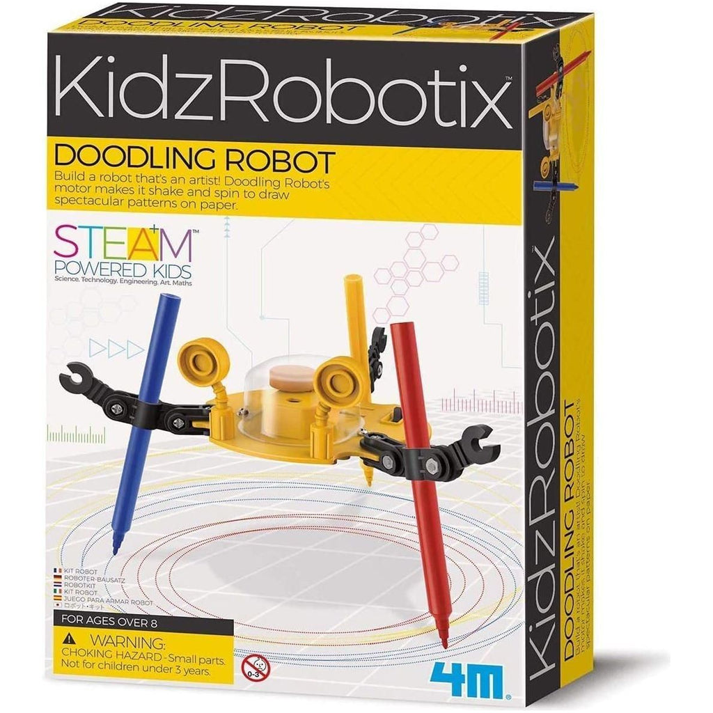 Antique White 4M Doodling Robot 03280 – Let It Sketch For You Toyzoona 4m-doodling-robot-03280-toyzoona-1.jpg Educational