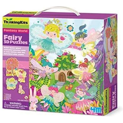 Gray 4M Thinking Kits 3D Puzzles Fairy – Fairytale Pieces to Build Toyzoona 4m-thinking-kits-3d-puzzles-fairy-toyzoona-1.jpg Educational