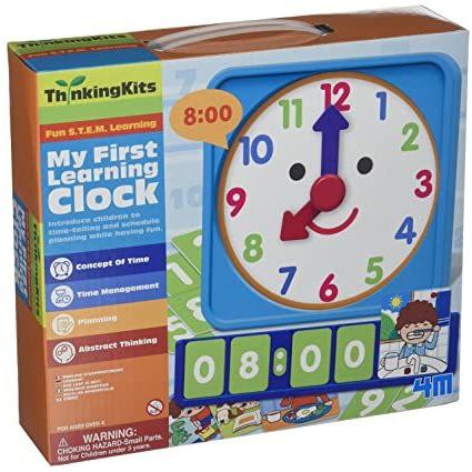 Gray 4M Thinking Kits First Learning Clock Toyzoona 4m-thinking-kits-first-learning-clock-toyzoona-2.jpg