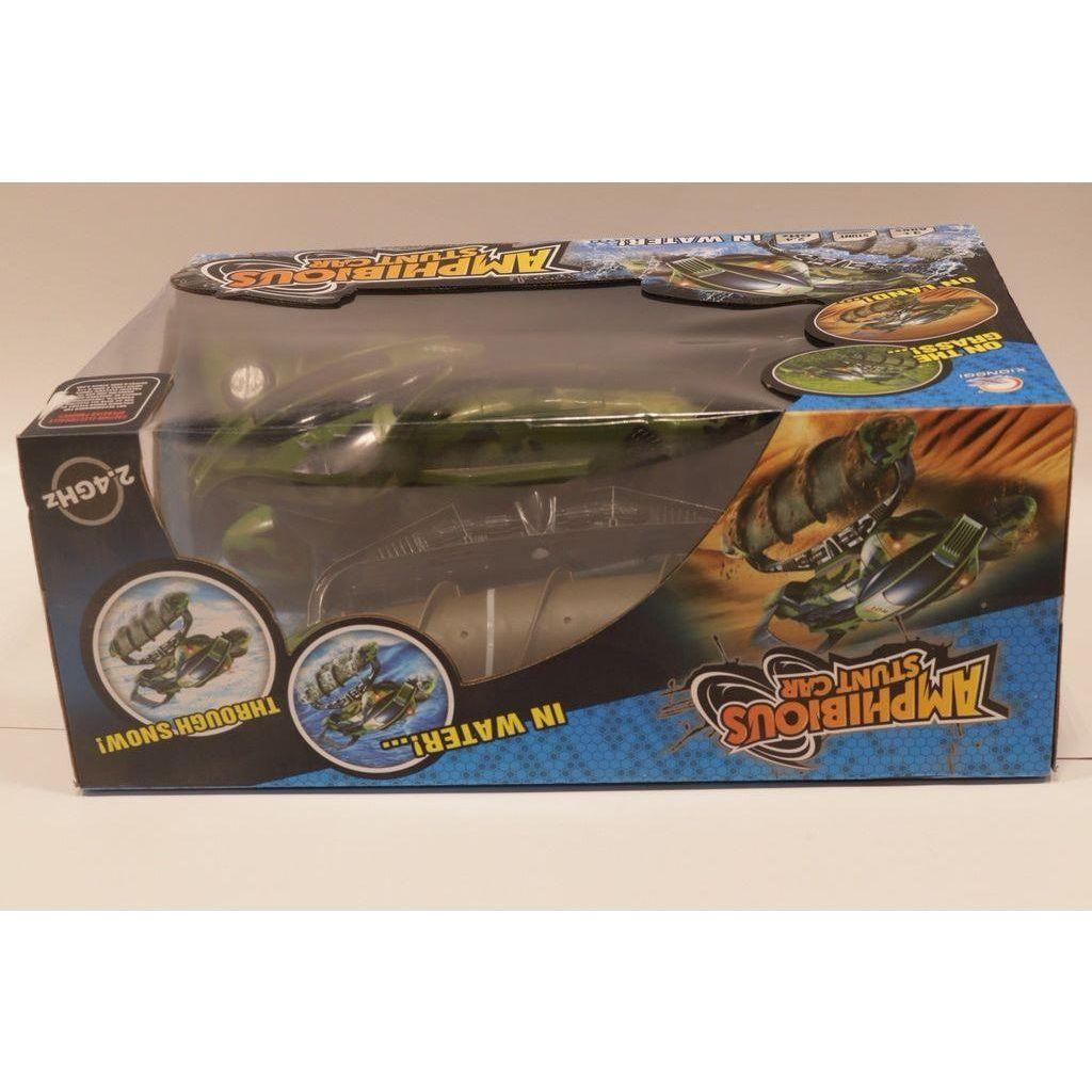 Dark Olive Green Amphibious Stunt Car 1 Toyzoona amphibious-stunt-car-1-toyzoona-2.jpg Vehicle and Remote Control