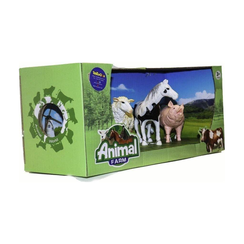 Dim Gray Animals 4Pcs In Box - Wildlife Adventure Collection Toyzoona animals-4pcs-in-box-toyzoona-2.jpg Action Toys