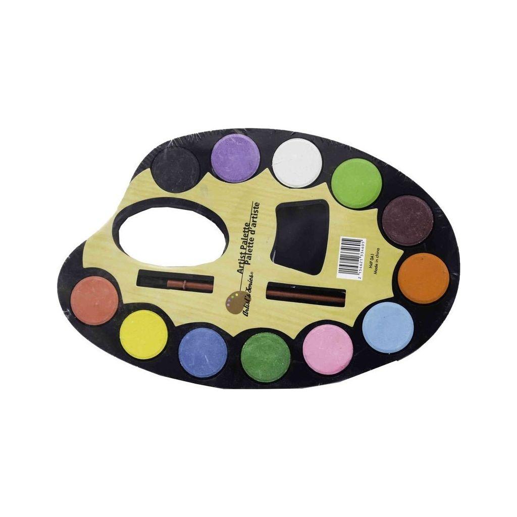 Tan Artist Palette H4P 0A1 Toyzoona artist-palette-h4p-0a1-toyzoona-3.jpg Stationary, Arts and Crafts