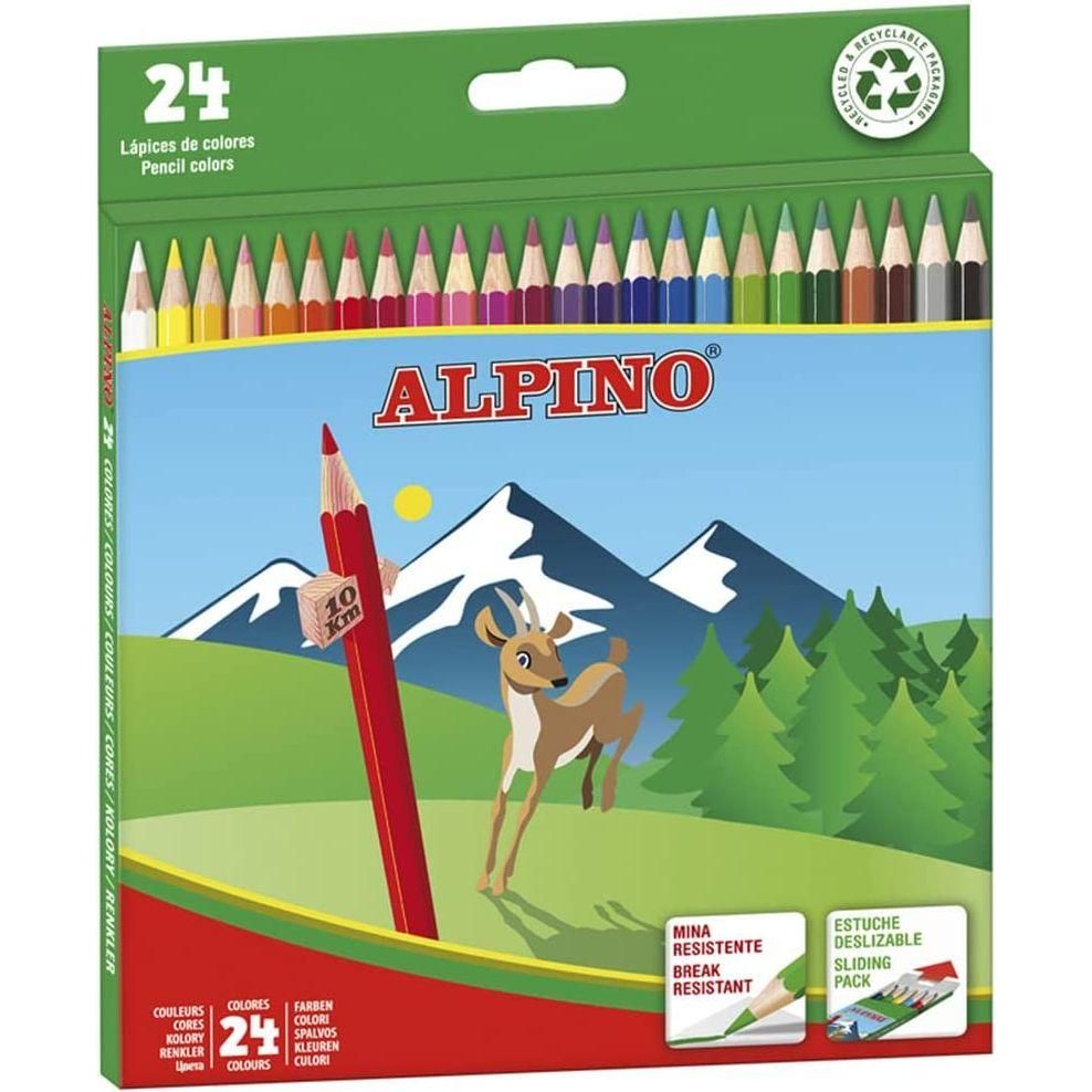 Olive Drab Assorted 24 Pcs Colour Pencils Toyzoona assorted-24-pcs-colour-pencils-toyzoona-1.jpg