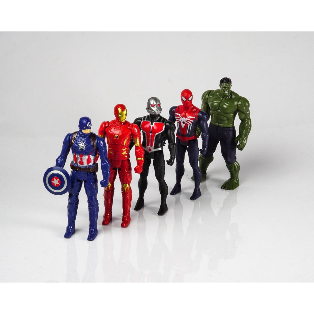 Light Gray Avengers 5Pc - Complete Marvel Heroes Battle Set Toyzoona avengers-5pc-toyzoona.jpg Action Toys