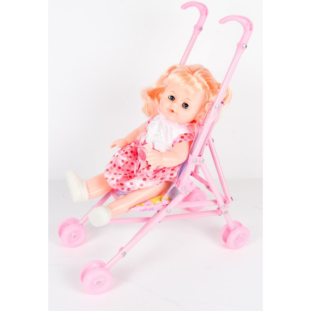 Misty Rose Baby Stroller With Girl A304813 HALSON ENTERPRISE baby-stroller-with-girl-a304813-toyzoona-1.jpg