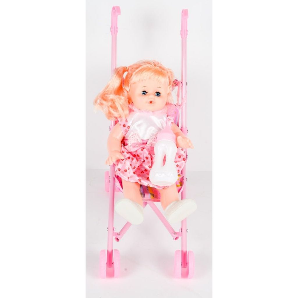 Misty Rose Baby Stroller With Girl A304813 HALSON ENTERPRISE baby-stroller-with-girl-a304813-toyzoona-3.jpg