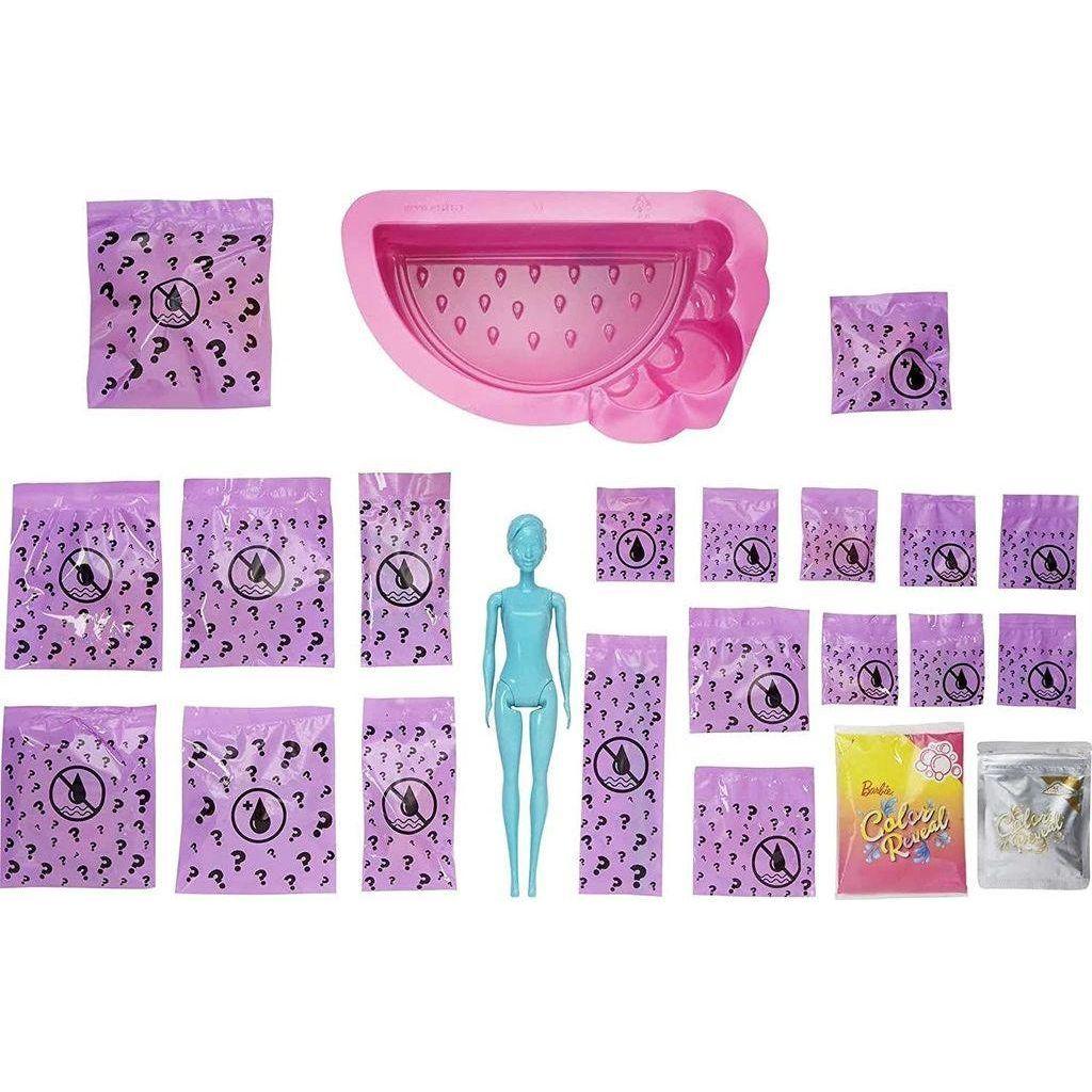 Barbie color reveal summer party fun playset online
