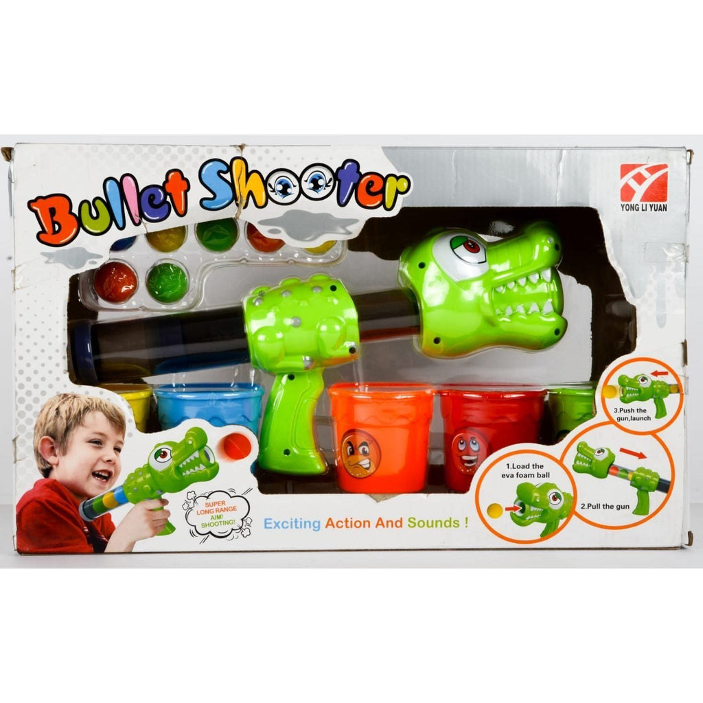 Dark Slate Gray Bullet Shooter Crocodile Gun - Kids Fun Blaster (Model No.) Toyzoona bullet-shooter-crocodile-gun-toyzoona-1.jpg Battling Toys