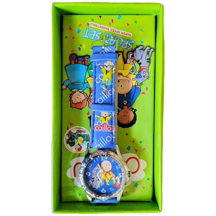 Yellow Green Caillou Watch Analogue with Fun Cartoon Style JAK INDUSTRIES LTD caillou-watch-analogue-toyzoona-1.jpg Costume, Dress Up and Apparel