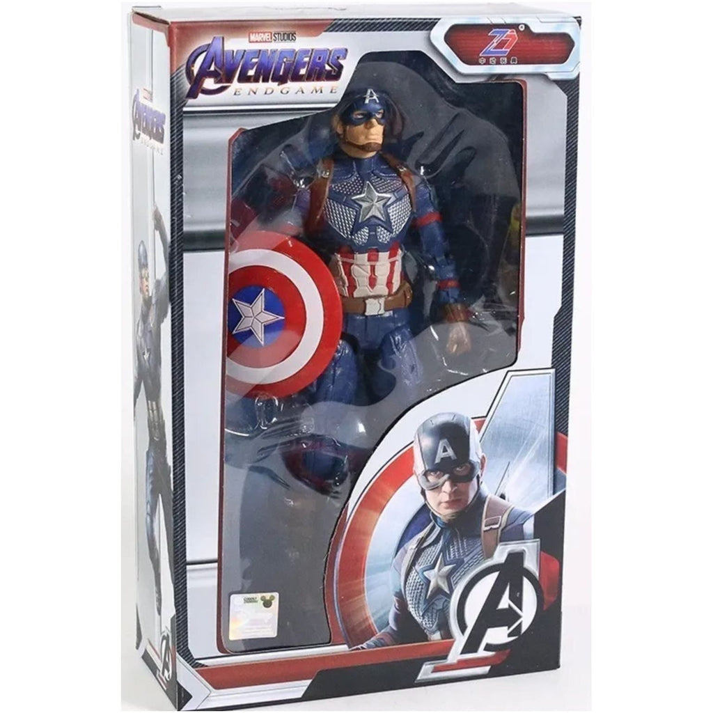 Light Gray Captian America Super Hero - Premium Avenger Action Figure Toyzoona captian-america-super-hero-toyzoona-1.jpg Action Toys