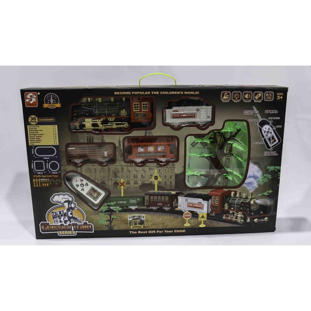 Dark Slate Gray Classical Train With Remote Toyzoona classical-train-with-remote-toyzoona-1.jpg Vehicle and Remote Control