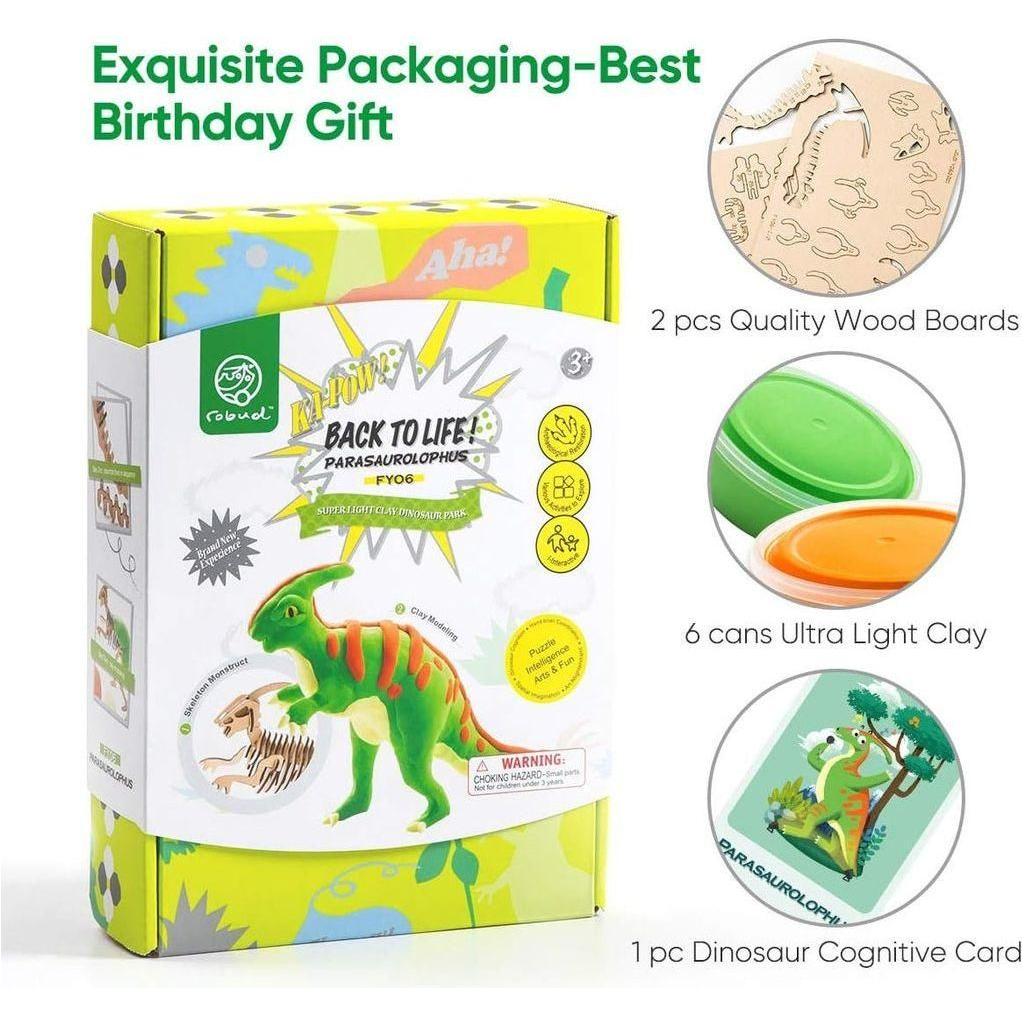 Beige Dinosaur Parasaurolophus Moulding Toyzoona dinosaur-parasaurolophus-moulding-toyzoona-4.jpg Stationary, Arts and Crafts