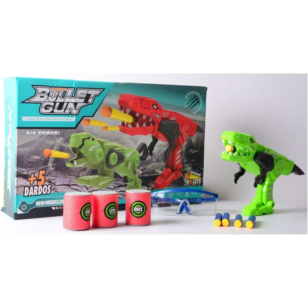 Gray Dinosaur Soft Bullet Gun - Prehistoric Fun Blaster Toyzoona dinosaur-soft-bullet-gun-toyzoona.jpg Battling Toys