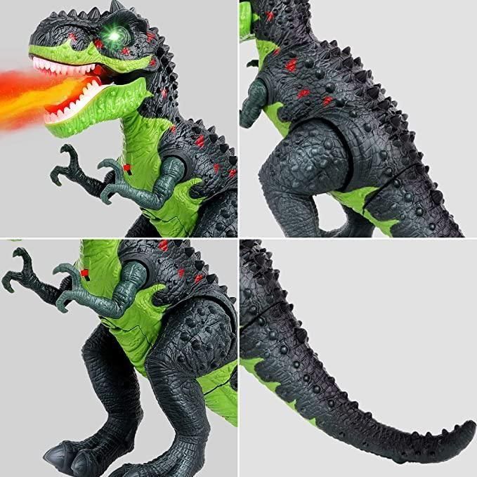 Light Gray Dinosaur With Fog And Motion - Smoke-Breathing Moving Dino Toyzoona dinosaur-with-fog-and-motion-toyzoona-2.jpg Action Toys