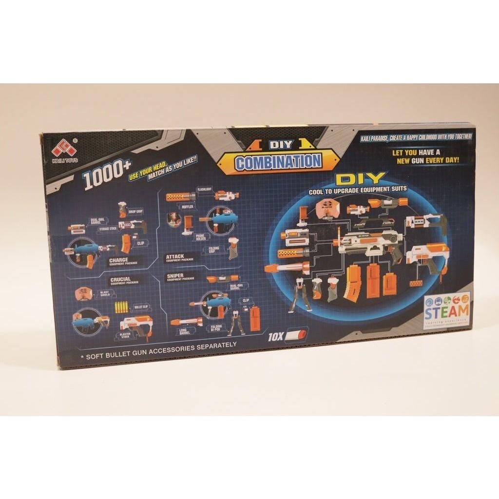 Dark Slate Gray DIY Combination Gun - Build and Play Blaster Toyzoona diy-combination-gun-toyzoona-2.jpg Battling Toys