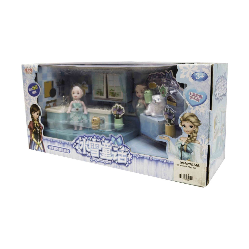 Gray Doll With Cat Play Set Toyzoona doll-with-cat-play-set-toyzoona-1.jpg Dolls and Playsets
