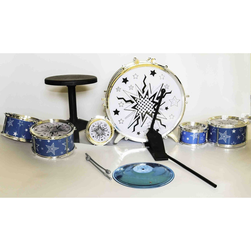 Light Gray Drum Set 157740 Toyzoona drum-set-157740-toyzoona-1.jpg Musical Instruments