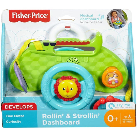 Light Gray Fisher Price Rollin Strollin Dashboard - Fun Dashboard Play for Babies Toyzoona fisher-price-rollin-strollin-dashboard-toyzoona-1.jpg Infant Toys
