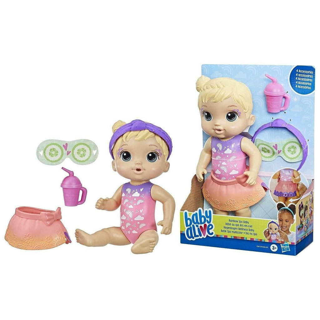 Gray Hasbro Baby Alive Rainbow Spa Day Doll THE DREAM FACTORY hasbro-baby-alive-rainbow-spa-day-doll-toyzoona-1.jpg Dolls and Playsets