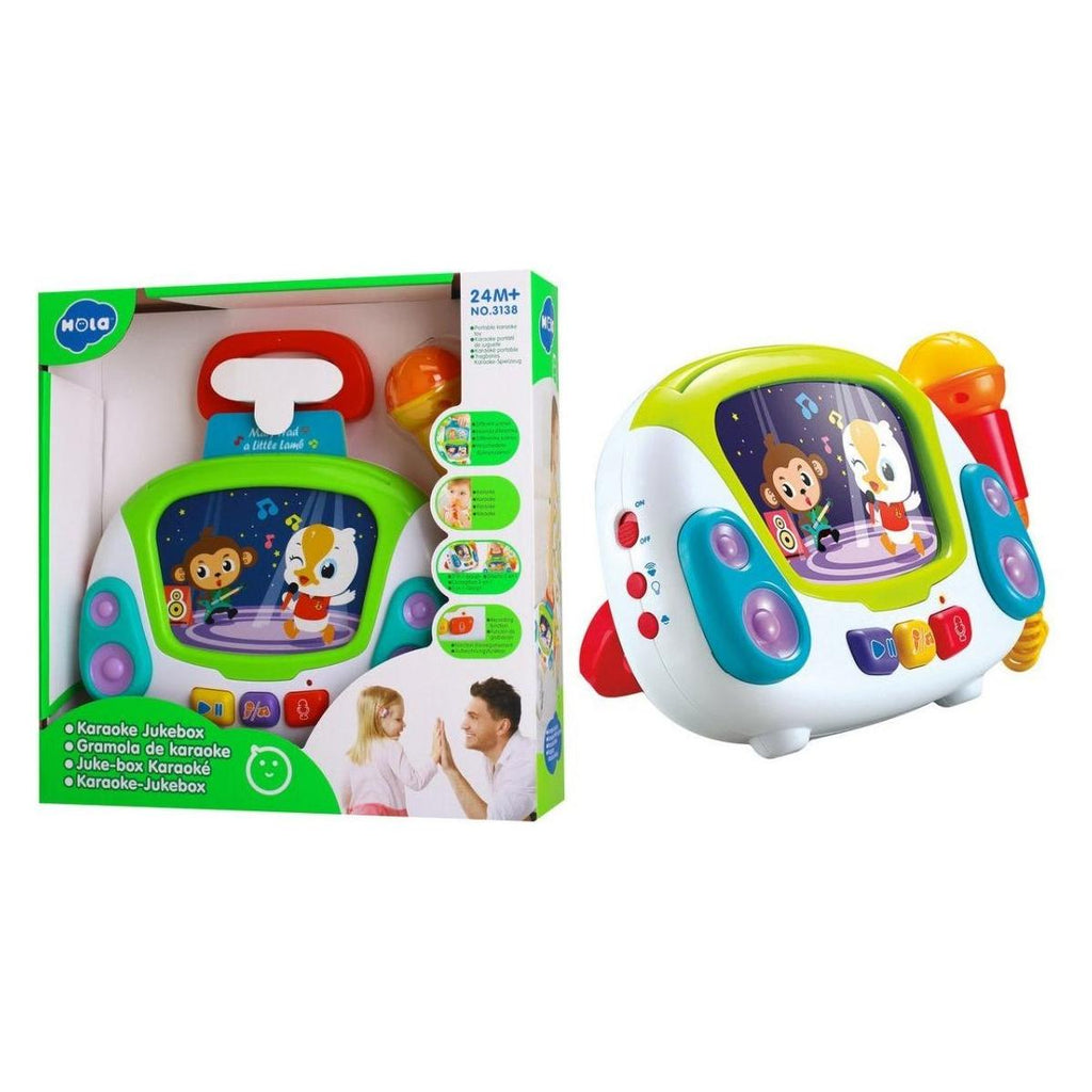 Sea Green Hola Karaoke Jukebox 3138 TOYZOONA LIMITED hola-karaoke-jukebox-3138-toyzoona-1.jpg Infant Toys