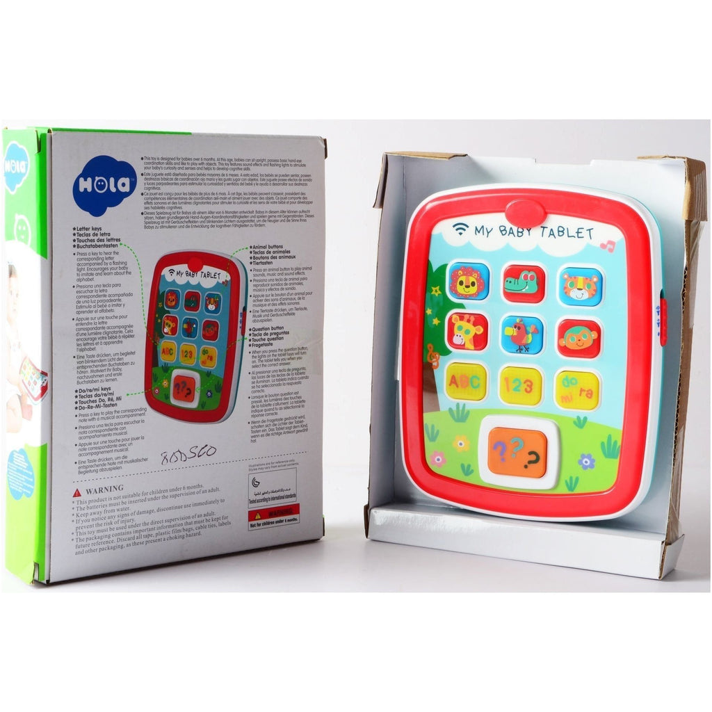 Gray Hola Kids Tablet 3121 TOYZOONA LIMITED hola-kids-tablet-3121-toyzoona-1.jpg Infant Toys