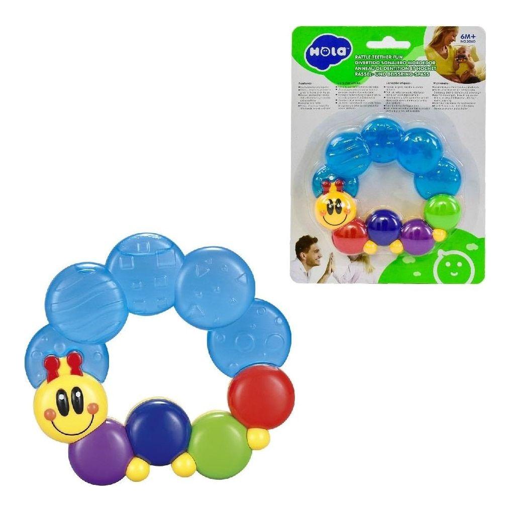 Gray Hola Rattle Teether Fun 306D TOYZOONA LIMITED hola-rattle-teether-fun-306d-toyzoona-1.jpg