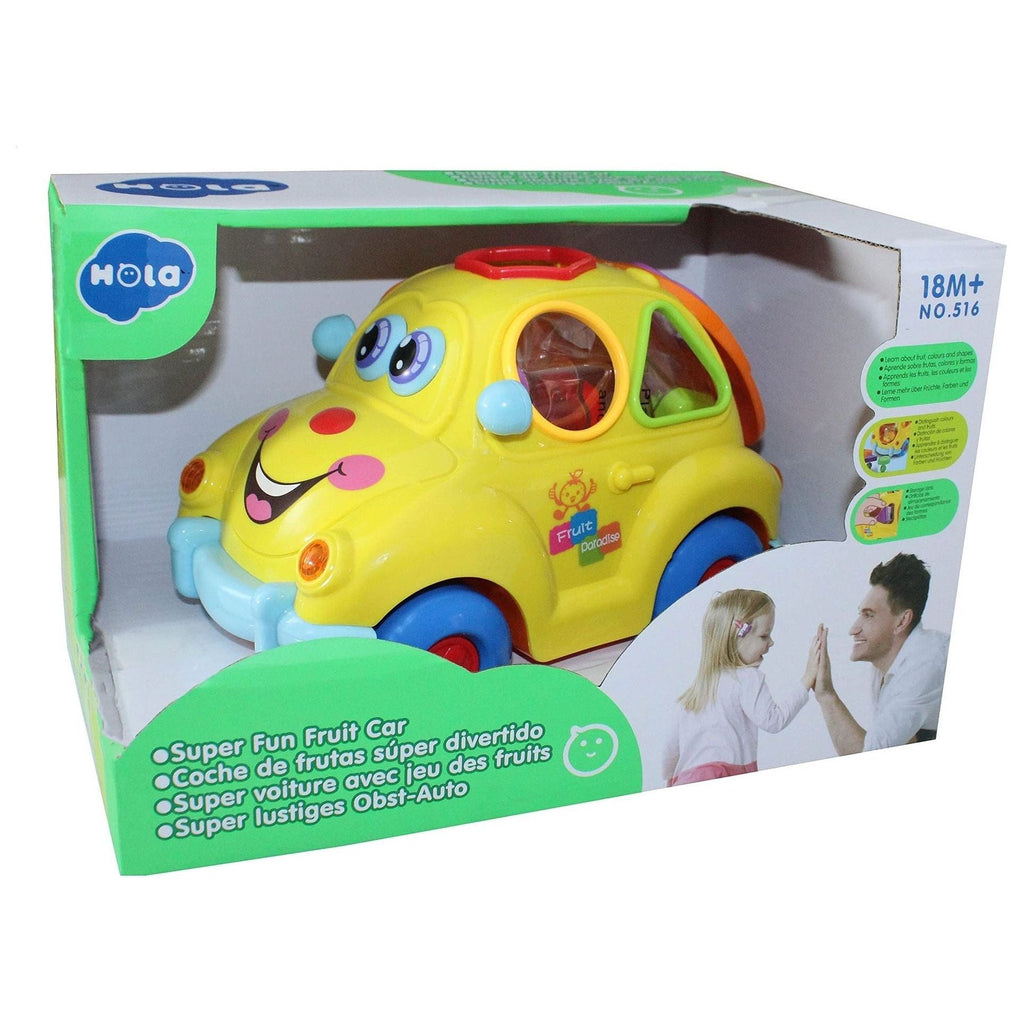 Dark Sea Green Hola Super Fun Fruit Car 516 TOYZOONA LIMITED hola-super-fun-fruit-car-516-toyzoona-1.jpg Infant Toys