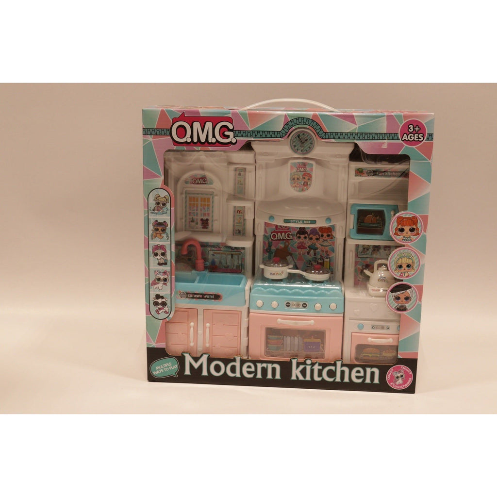 Rosy Brown Omg Modern Kitchen With Sink Toyzoona omg-modern-kitchen-with-sink-toyzoona.jpg Dolls and Playsets