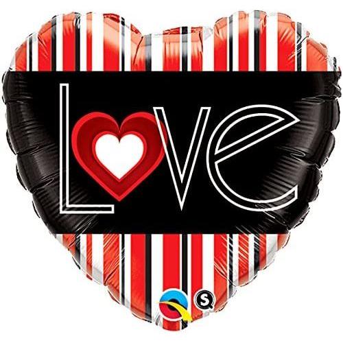 Black Qualatex Love Heart Stripe 21698 Balloon Toyzoona qualatex-love-heart-stripe-21698-balloon-toyzoona.jpg Gift, Party Goods & Wrapping Paper